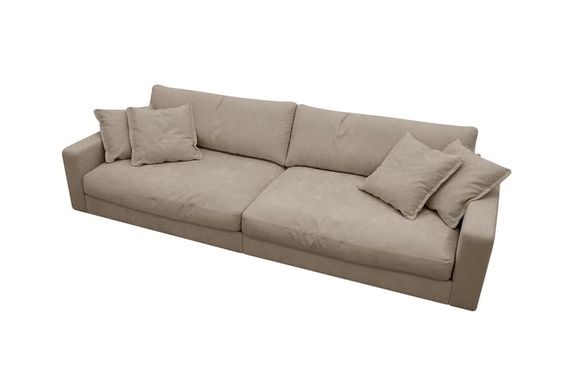 Valencia Extra Dyp 4-seter Sofa i Chenille - Brun - Møbler - Sofaer - 4 seter sofa