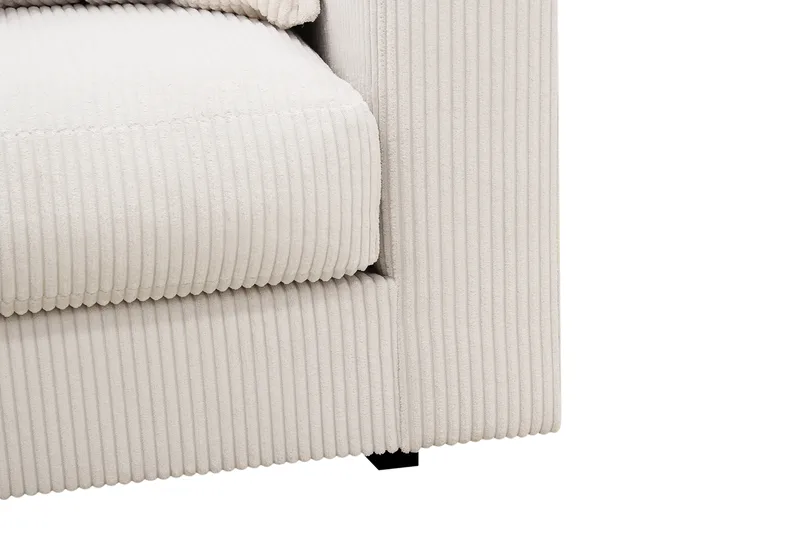 Valencia Extra Dyp 4-seter Sofa i Manchesterstoff - Offwhite - Møbler - Sofaer - 4 seter sofa