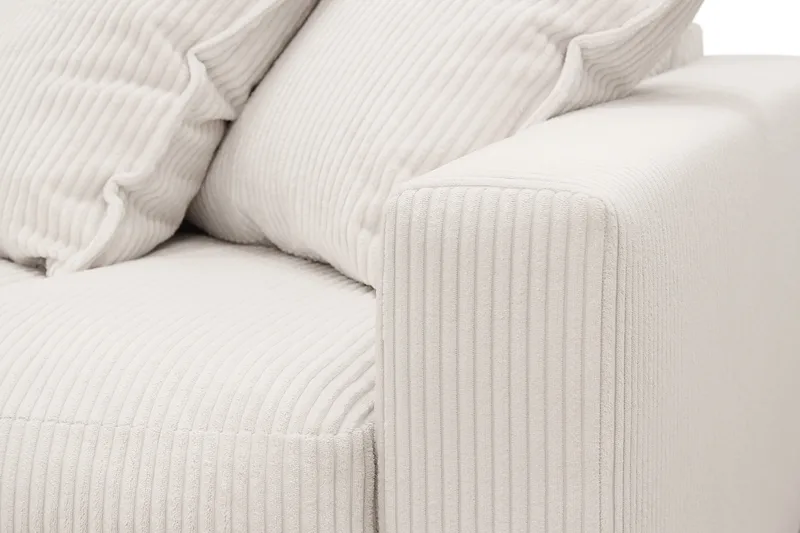 Valencia Extra Dyp 4-seter Sofa i Manchesterstoff - Offwhite - Møbler - Sofaer - 4 seter sofa