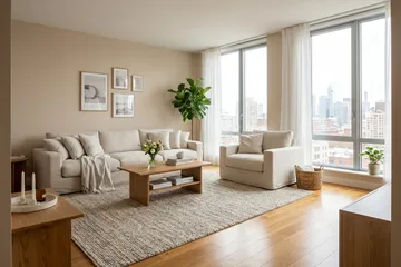 Valencia Extra Dyp 5-seters sofa + lenestol med avtakbart og vaskbart trekk - Beige - Møbler - Sofaer - Sofagrupper