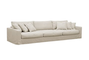 Valencia Extra Dyp 5-seters sofa + lenestol med avtakbart og vaskbart trekk - Beige - Møbler - Sofaer - Sofagrupper