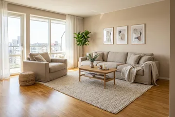Valencia Extra Dyp 5-seters sofa + lenestol med avtakbart og vaskbart trekk - Brun - Møbler - Sofaer - Sofagrupper