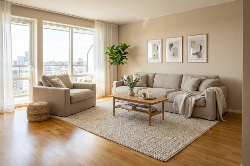 Valencia Extra Dyp 5-seters sofa + lenestol med avtakbart og vaskbart trekk - Brun - Møbler - Sofaer - Sofagrupper