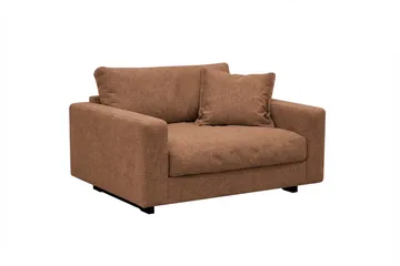 Valencia sofagruppe ekstra dyp 3-seters sofa + lenestol i chenille - Rustbrun - Møbler - Sofaer - Sofagrupper