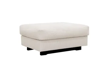 Valencia sofagruppe ekstra dyp 3-seters sofa + fotskammel - Offwhite - Møbler - Sofaer - Hjørnesofaer