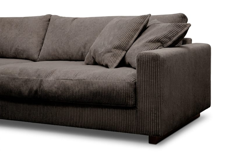 Valencia Sofagruppe Ekstra Dyp 4-seters Sofa + Fotskammel - Taupe - Møbler - Sofaer - Sofagrupper