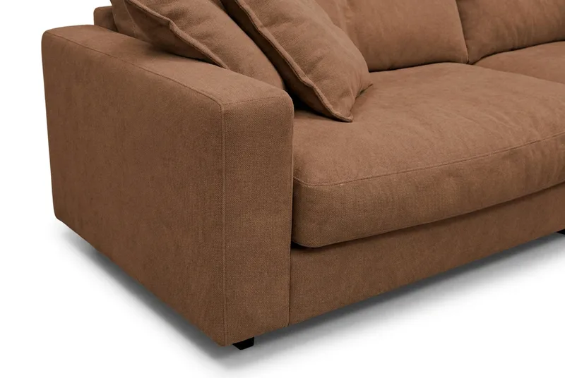 Valencia Sofagruppe Ekstra Dyp 4-seters Sofa + Lenestol - Rustrødbrun - Møbler - Sofaer - Sofagrupper