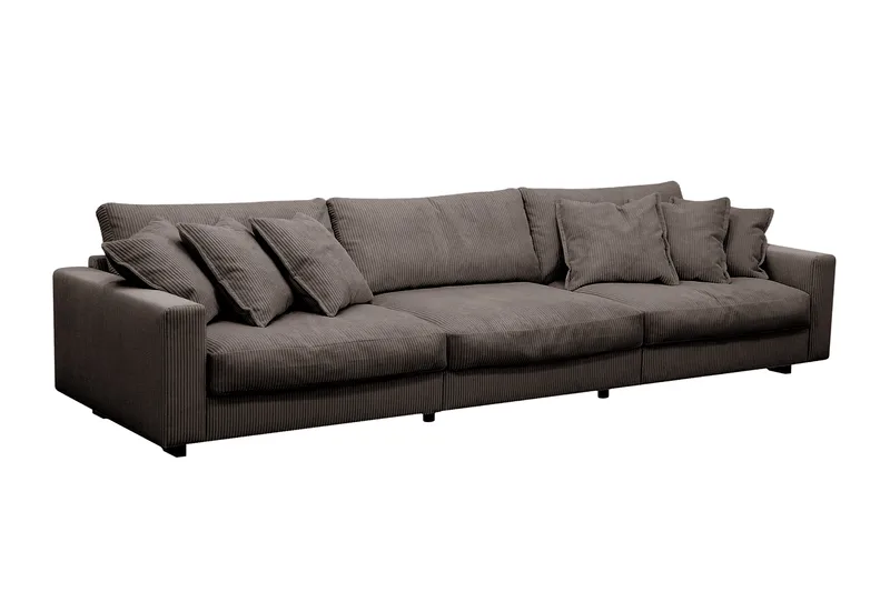 Valencia sofagruppe ekstra dyp 5-seters sofa + lenestol - Brun - Møbler - Sofaer - Sofagrupper