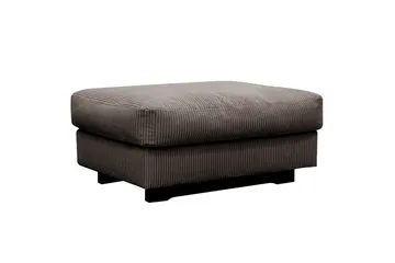 Valencia sofagruppe ekstra dyp 5-seters sofa + fotskammel - Mørkegrå - Møbler - Sofaer - Hjørnesofaer