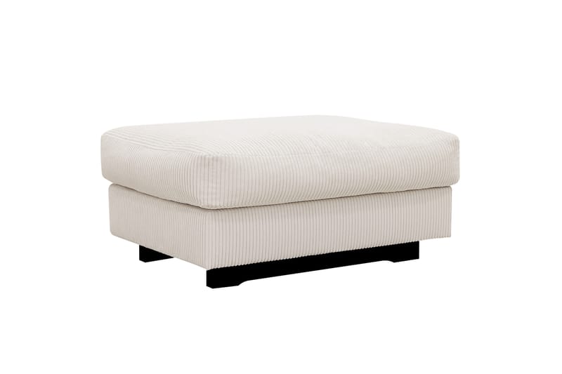 Valencia sofagruppe ekstra dyp 5-seters sofa + fotskammel - Offwhite - Møbler - Sofaer - Hjørnesofaer