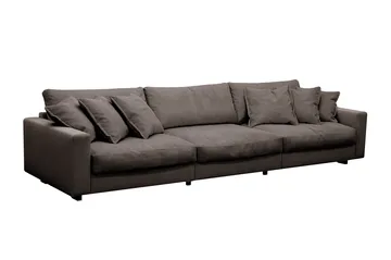 Valencia sofagruppe ekstra dyp 5-seters sofa + lenestol - Mørkegrå - Møbler - Sofaer - Sofagrupper