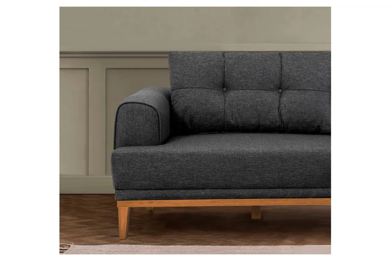 Valsot 3-seters Sofa - Antrasitt - Møbler - Sofaer - 3 seter sofa