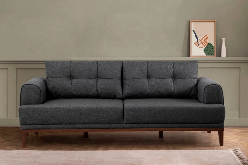 Valsot 3-seters Sofa - Antrasitt - Møbler - Sofaer - 3 seter sofa