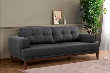 Valsot 3-seters Sofa - Antrasitt - Møbler - Sofaer - 3 seter sofa