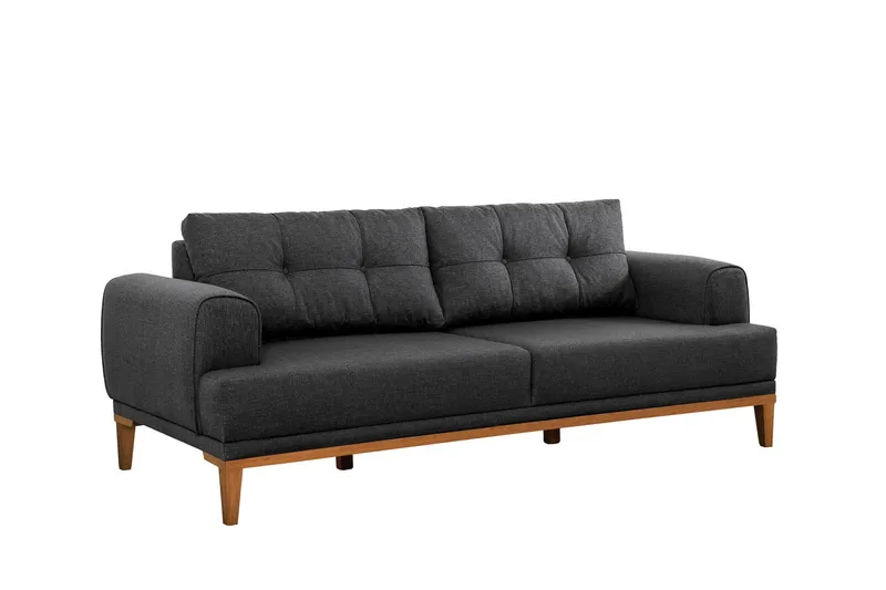Valsot 3-seters Sofa - Antrasitt - Møbler - Sofaer - 3 seter sofa