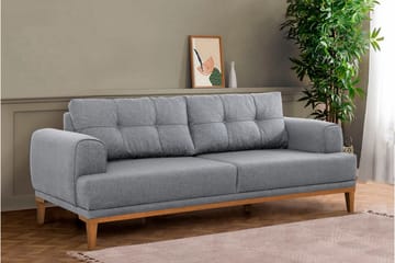 Valsot 3-seters Sofa - Grå - Møbler - Sofaer - 3 seter sofa
