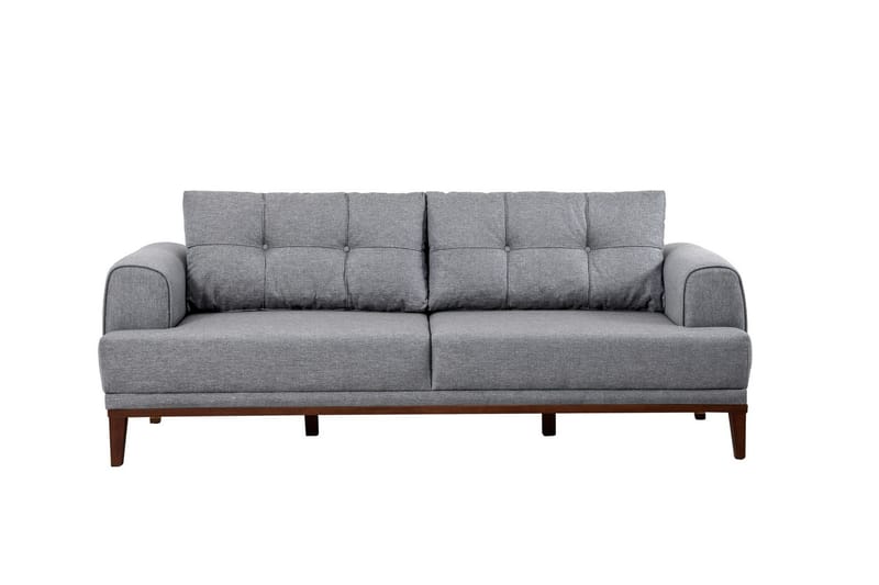 Valsot 3-seters Sofa, Grå
