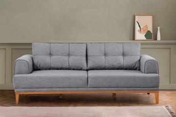 Valsot 3-seters Sofa - Grå - Møbler - Sofaer - 3 seter sofa