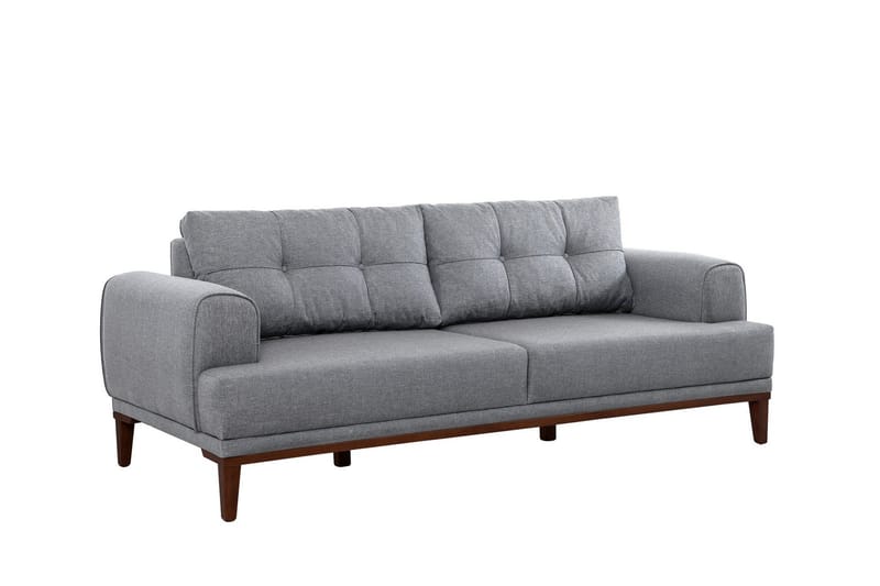 Valsot 3-seters Sofa - Grå - Møbler - Sofaer - 3 seter sofa