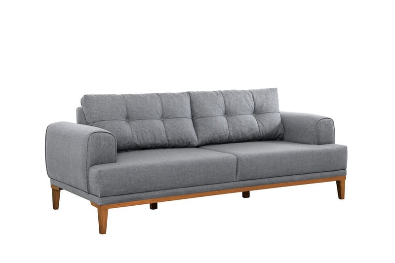 Valsot 3-seters Sofa - Grå - Møbler - Sofaer - 3 seter sofa