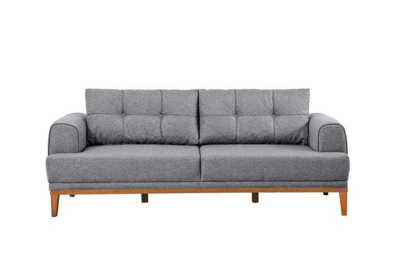 Valsot 3-seters Sofa, Grå
