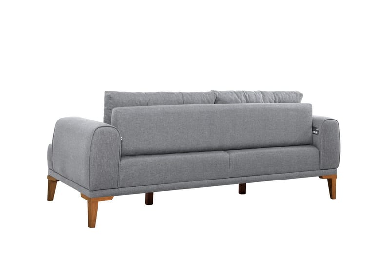 Valsot 3-seters Sofa - Grå - Møbler - Sofaer - 3 seter sofa