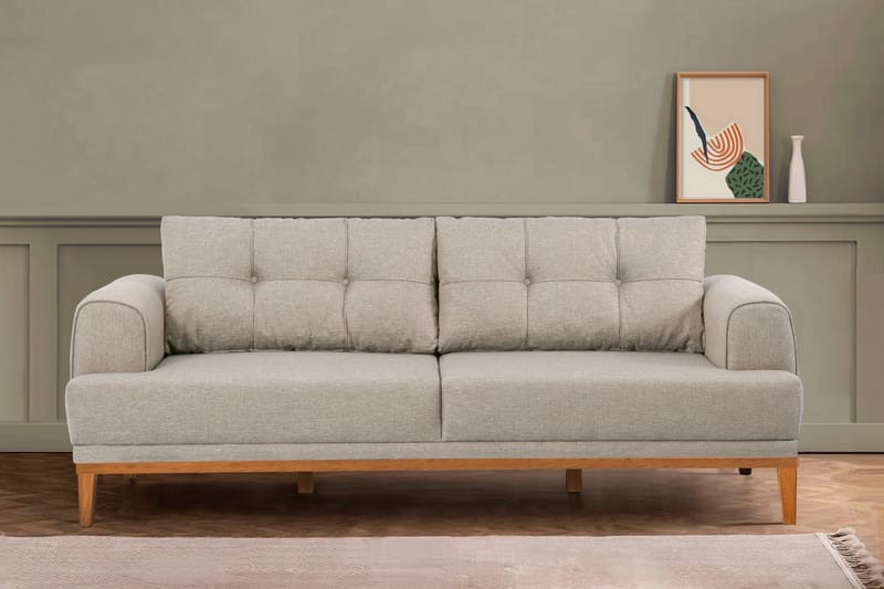 Valsot 3-seters Sofa - Krem - Møbler - Sofaer - 3 seter sofa