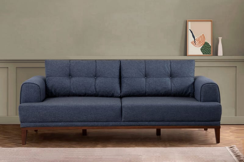 Valsot 3-seters Sofa - Mørkeblå - Møbler - Sofaer - 3 seter sofa