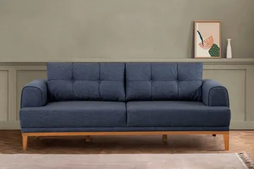Valsot 3-seters Sofa - Mørkeblå - Møbler - Sofaer - 3 seter sofa
