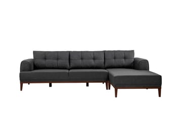 Valsot 4-seters Sofa med Divan - Antrasitt - Møbler - Sofaer - Sofaer med sjeselong - 4 seters sofa med divan
