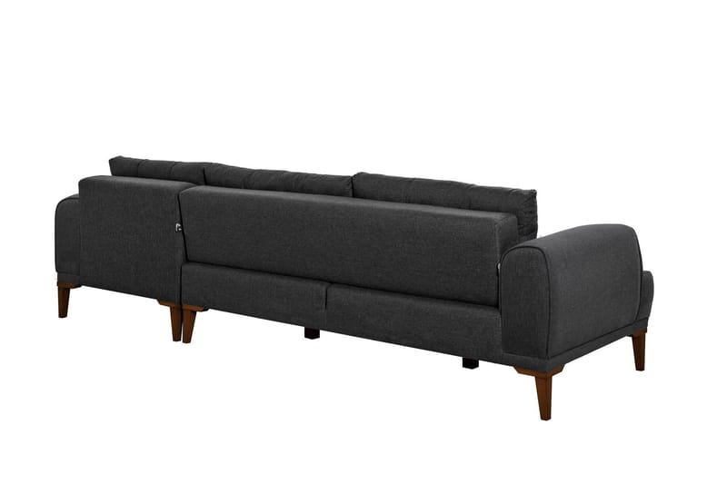 Valsot 4-seters Sofa med Divan - Antrasitt - Møbler - Sofaer - Sofaer med sjeselong - 4 seters sofa med divan