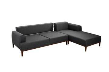Valsot 4-seters Sofa med Divan - Antrasitt - Møbler - Sofaer - Sofaer med sjeselong - 4 seters sofa med divan