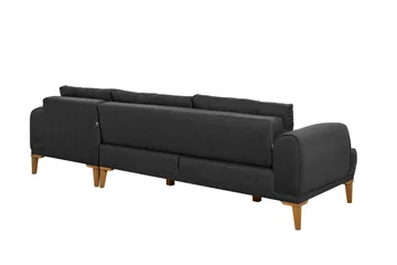 Valsot 4-seters Sofa med Divan - Antrasitt - Møbler - Sofaer - Sofaer med sjeselong - 4 seters sofa med divan