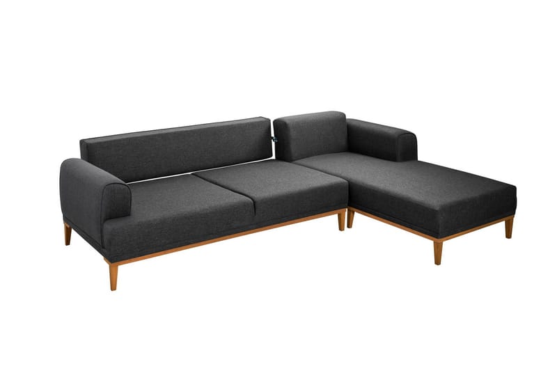 Valsot 4-seters Sofa med Divan - Antrasitt - Møbler - Sofaer - Sofaer med sjeselong - 4 seters sofa med divan