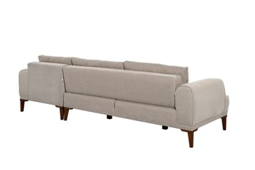 Valsot 4-seters Sofa med Divan - Krem - Møbler - Sofaer - Sofaer med sjeselong - 4 seters sofa med divan
