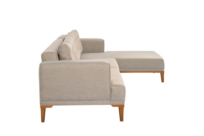 Valsot 4-seters Sofa med Divan - Krem - Møbler - Sofaer - Sofaer med sjeselong - 4 seters sofa med divan