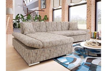 Vananda Sofa med Sjeselong 3-seter - Flerfarget/Beige - Møbler - Sofaer - Sofaer med sjeselong - 3 seters sofa med divan