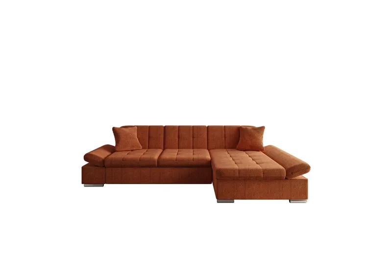 Vananda Sofa med Sjeselong 3-seter, Oransje