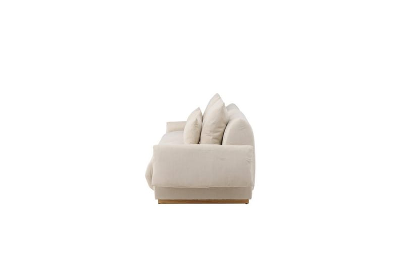 Vanlig sofa uten divan og sjeselong VIND Sofa VIND 3-seters Mollösund 237x95x82 cm Beige Beige - Møbler - Sofaer - 3 seter sofa