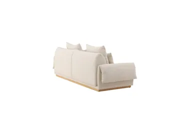 Vanlig sofa uten divan og sjeselong VIND Sofa VIND 3-seters Mollösund 237x95x82 cm Beige Beige - Møbler - Sofaer - 3 seter sofa