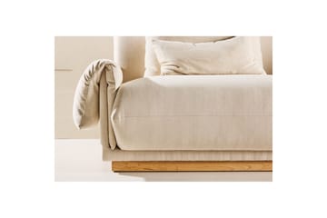 Vanlig sofa uten divan og sjeselong VIND Sofa VIND 3-seters Mollösund 237x95x82 cm Beige Beige - Møbler - Sofaer - 3 seter sofa