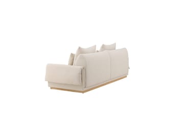 Vanlig Soffa utan divan & schäslong VIND Beige - Møbler - Sofaer - 3 seter sofa