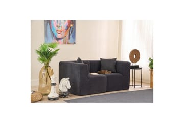 Veyno Sofa 2-sits - Antrasitt - Møbler - Sofaer - Modulsofaer - Komplett modulsofa