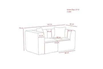 Veyno Sofa 2-sits - Antrasitt - Møbler - Sofaer - 2 seter sofa
