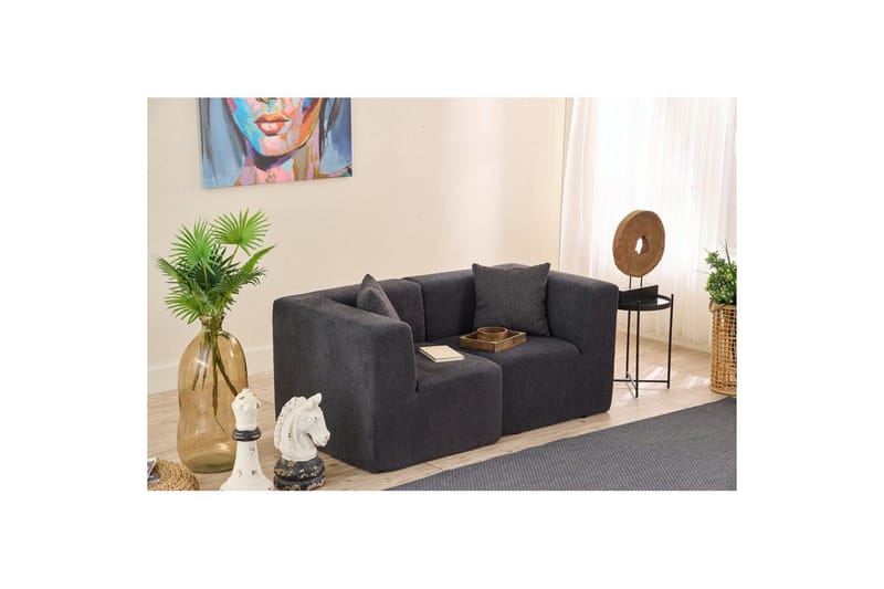 Veyno Sofa 2-sits - Antrasitt - Møbler - Sofaer - 2 seter sofa