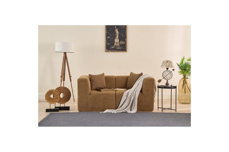Veyno Sofa 2-sits - Brun - Møbler - Sofaer - Modulsofaer - Komplett modulsofa