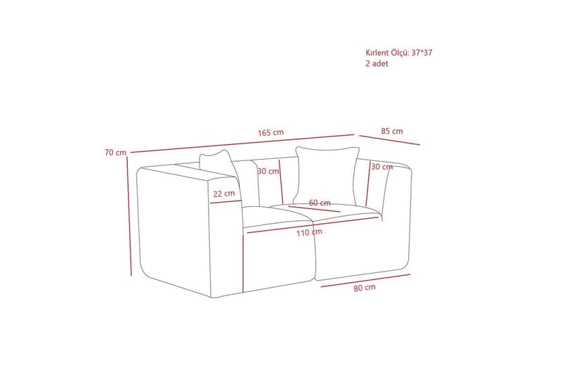 Veyno Sofa 2-sits - Grønn - Møbler - Sofaer - 2 seter sofa