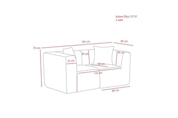 Veyno Sofa 2-sits - Oransje - Møbler - Sofaer - 2 seter sofa