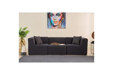 Veyno Sofa 3-sits - Antrasitt - Møbler - Sofaer - 3 seter sofa