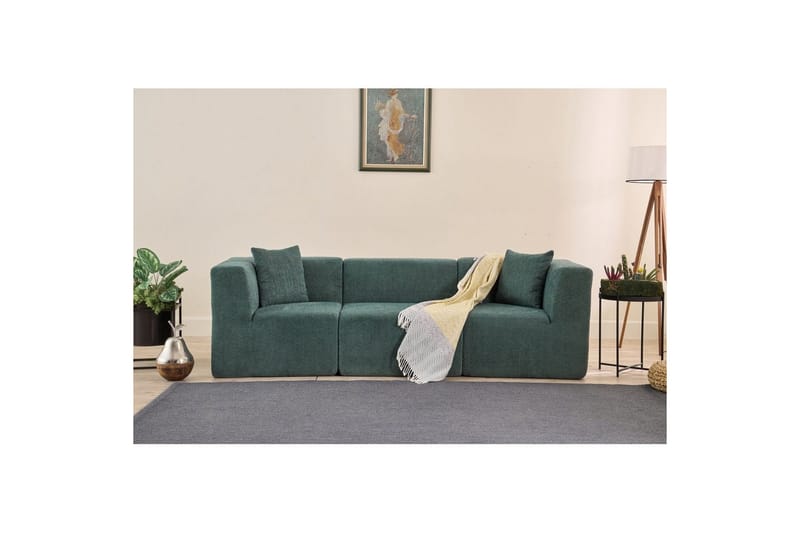 Veyno Sofa 3-sits - Grønn - Møbler - Sofaer - 3 seter sofa